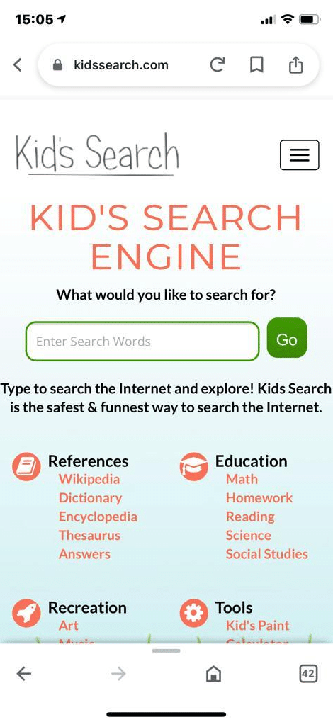 kids search