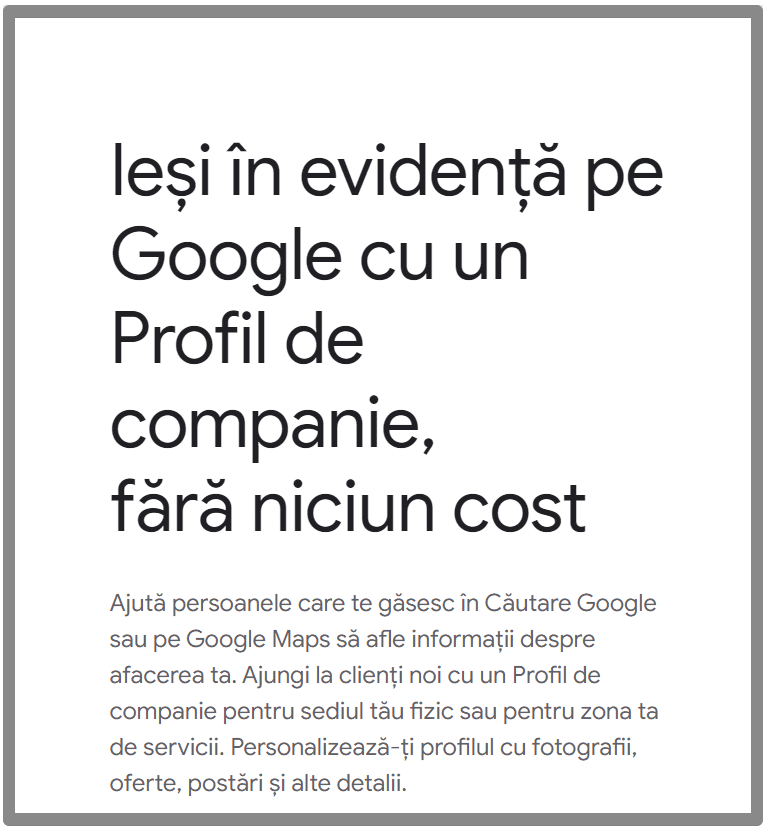 google business profile - checklist